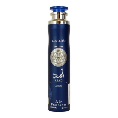 Lattafa Asad Zamzibar Air Freshener Ambientador Árabe En Spray 300 ML Ambientador Concentrado Para Hogar