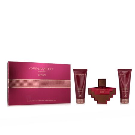 AFNAN Ornament Purple Set de regalo para Mujer ( Eau de Parfum 100 ml + Gel de ducha 100 ml + Loción corporal 100 ml )