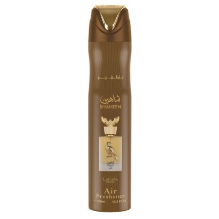 Lattafa Pride  Shaheen Gold Air Freshener Ambientador Árabe En Spray 300 Ml Ambientador Concentrado Para Hogar