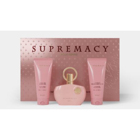 AFNAN Supremacy Pink Set de regalo para Mujer (Eau de Parfum 100 ml + Gel de ducha 100 ml + Loción corporal 100 ml)