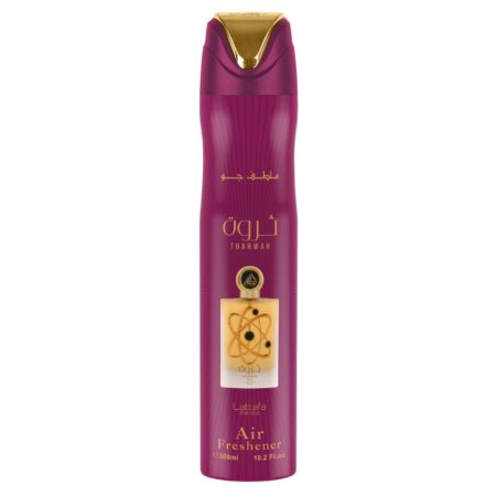 Lattafa Pride Tharwah Gold Air Freshener Ambientador Árabe En Spray 300 Ml Ambientador Concentrado Para Hogar