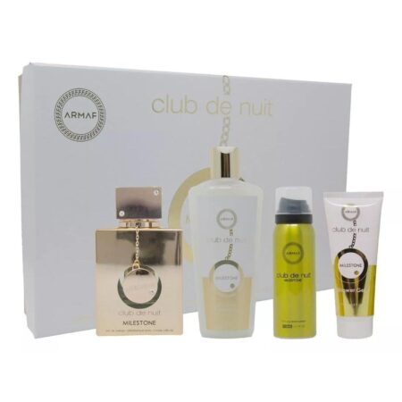 ARMAF Set de regalo Club De Nuit Milestone Unisex (Eau de Parfum 30 ml + Jabón sólido 130 g + Body spray 50 ml + Spray para cabello 55 ml)