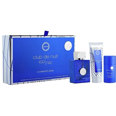ARMAF Set de regalo Club De Nuit Blue Iconic para Hombre (Eau de Parfum 105 ml + Gel de ducha 100 ml + Desodorante en barra 75 g)