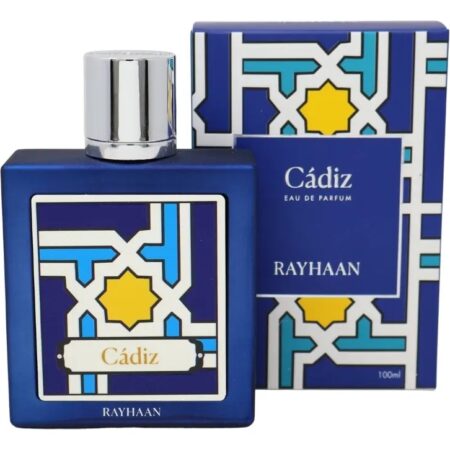 Rayhaan Cadiz Eau de Parfum 100 ml Unisex – Perfume Árabe Oriental Amaderado